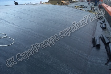 Капитальный ремонт мягкой кровли производственного корпуса на заводе ИРЕА-новомосковск
